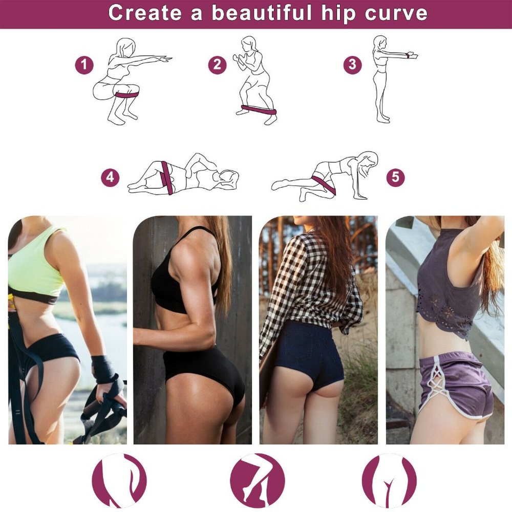 3-Pack Fitness Booty Bands - Picture 13 of 14
